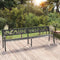 vidaXL - Tuinbank - dubbel - 246 - cm - staal - zwart