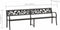 vidaXL - Tuinbank - dubbel - 246 - cm - staal - zwart