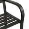 vidaXL - Tuinbank - dubbel - 246 - cm - staal - zwart
