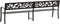 vidaXL - Tuinbank - dubbel - 246 - cm - staal - zwart