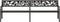 vidaXL - Tuinbank - dubbel - 246 - cm - staal - zwart