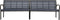 vidaXL - Tuinbank - dubbel - 251 - cm - staal - en - HKC - zwart