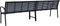 vidaXL - Tuinbank - dubbel - 251 - cm - staal - en - HKC - zwart
