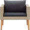 vidaXL - Tuinbank - eenzits - met - kussens - poly - rattan - beige