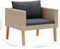 vidaXL - Tuinbank - eenzits - met - kussens - poly - rattan - beige