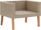 vidaXL - Tuinbank - eenzits - met - kussens - poly - rattan - beige