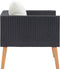 vidaXL - Tuinbank - eenzits - met - kussens - poly - rattan - zwart