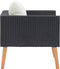 vidaXL - Tuinbank - eenzits - met - kussens - poly - rattan - zwart