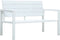 vidaXL - Tuinbank - hout-look - 120 - cm - HDPE - wit