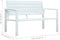 vidaXL - Tuinbank - hout-look - 120 - cm - HDPE - wit