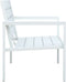 vidaXL - Tuinbank - hout-look - 120 - cm - HDPE - wit