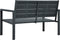 vidaXL - Tuinbank - hout-look - 120 - cm - HDPE - wit