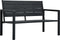 vidaXL - Tuinbank - hout-look - 120 - cm - HDPE - wit