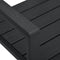 vidaXL - Tuinbank - hout-look - 120 - cm - HDPE - zwart