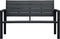vidaXL - Tuinbank - hout-look - 120 - cm - HDPE - zwart