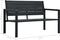 vidaXL - Tuinbank - hout-look - 120 - cm - HDPE - zwart