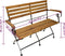 vidaXL - Tuinbank - inklapbaar - 112 - cm - massief - acaciahout