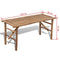 vidaXL - Tuinbank - inklapbaar - 118 - cm - bamboe