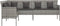 vidaXL - Tuinbank - L-vormig - met - kussens - poly - rattan - grijs