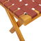 vidaXL - Tuinbank - massief - acaciahout - en - stof - rood