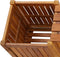 vidaXL - Tuinbank - met - 2 - bloembakken - 150x30x40 - cm - massief - acaciahout