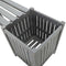 vidaXL - Tuinbank - met - 2 - plantenbakken - 150 - cm - massief - acaciahout - grijs