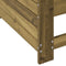 vidaXL - Tuinbank - met - armleuning - 69x62x70,5 - cm - geïmpregneerd - grenenhout