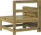 vidaXL - Tuinbank - met - armleuning - 69x62x70,5 - cm - geïmpregneerd - grenenhout