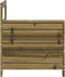 vidaXL - Tuinbank - met - armleuning - 69x62x70,5 - cm - geïmpregneerd - grenenhout