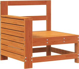 vidaXL - Tuinbank - met - armleuning - 69x62x70,5 - cm - grenenhout - wasbruin