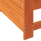 vidaXL - Tuinbank - met - armleuning - 69x62x70,5 - cm - grenenhout - wasbruin