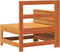 vidaXL - Tuinbank - met - armleuning - 69x62x70,5 - cm - grenenhout - wasbruin