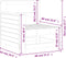 vidaXL - Tuinbank - met - armleuning - 69x62x70,5 - cm - grenenhout - wasbruin