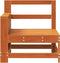 vidaXL - Tuinbank - met - armleuning - 69x62x70,5 - cm - grenenhout - wasbruin