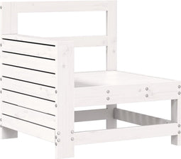 vidaXL - Tuinbank - met - armleuning - 69x62x70,5 - cm - massief - grenenhout - wit