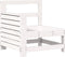 vidaXL - Tuinbank - met - armleuning - 69x62x70,5 - cm - massief - grenenhout - wit