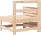 vidaXL - Tuinbank - met - armleuning - 69x62x70,5 - cm - massief - grenenhout