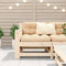 vidaXL - Tuinbank - met - armleuning - 69x62x70,5 - cm - massief - grenenhout