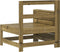 vidaXL - Tuinbank - met - armleuning - en - klaptafel - geïmpregneerd - grenenhout