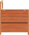 vidaXL - Tuinbank - met - armleuning - en - klaptafel - grenenhout - wasbruin