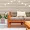 vidaXL - Tuinbank - met - armleuning - en - klaptafel - grenenhout - wasbruin