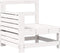 vidaXL - Tuinbank - met - armleuning - en - klaptafel - massief - grenenhout - wit