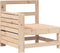 vidaXL - Tuinbank - met - armleuning - en - klaptafel - massief - grenenhout