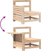 vidaXL - Tuinbank - met - armleuning - en - klaptafel - massief - grenenhout