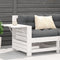vidaXL - Tuinbank - met - armleuning - en - klaptafel - massief - grenenhout - wit