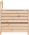 vidaXL - Tuinbank - met - armleuning - en - klaptafel - massief - grenenhout