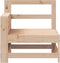 vidaXL - Tuinbank - met - armleuning - en - klaptafel - massief - grenenhout