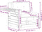 vidaXL - Tuinbank - met - armleuning - en - kussen - massief - grenenhout - wit