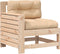 vidaXL - Tuinbank - met - armleuning - en - kussen - massief - grenenhout