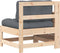 vidaXL - Tuinbank - met - armleuning - en - kussen - massief - grenenhout
